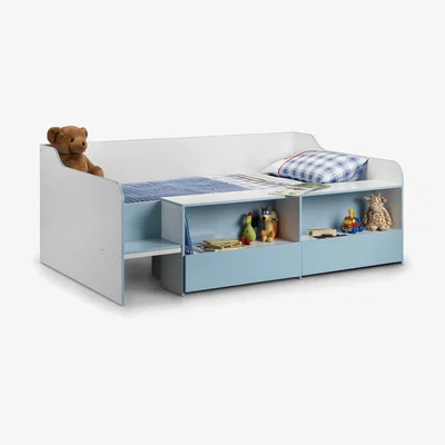 Cuckooland Julian Bowen Stella Low Sleep Kids Bed in Blue