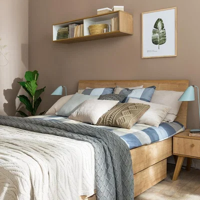 Cuckooland Vox Nature Bed with Solid Headboard - King