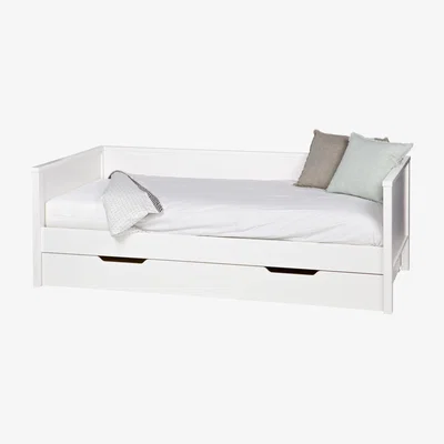 Cuckooland Woood Nikki Solid Pine Day Bed with Optional Trundle Drawer - Army Green