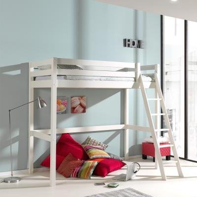 Cuckooland Pino High Sleeper with Slanted Ladder - White