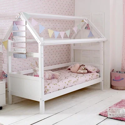 Cuckooland Nordic Playhouse Bed Frame 1 in White