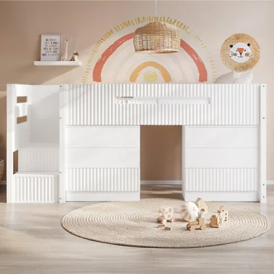 Dunelm Luca Midsleeper Bed Frame with 3 Drawer & 2 Chests