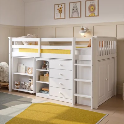 Dunelm Oban Gaming Cabin Bed Frame with Desk & Storage