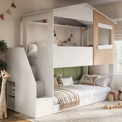Dunelm Dreamland House Staircase Bunk Bed Frame