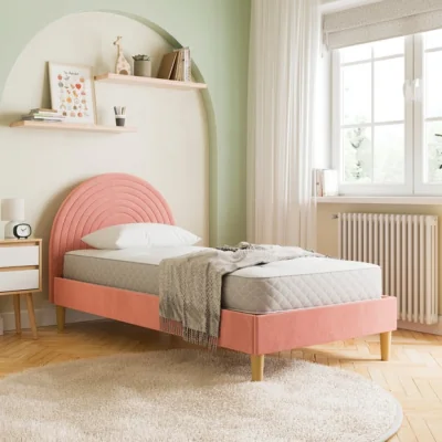 Dunelm Pennie Rainbow Velvet Bed Frame