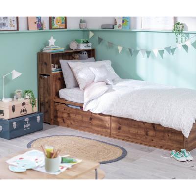 Habitat Habitat Lloyd Cabin Bed With Headboard -Rustic Oak Effect