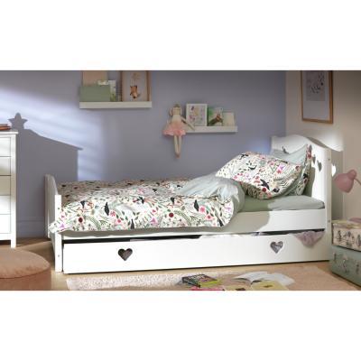Habitat Habitat Mia Small Double Bed, Drawer &Kids Mattress-White