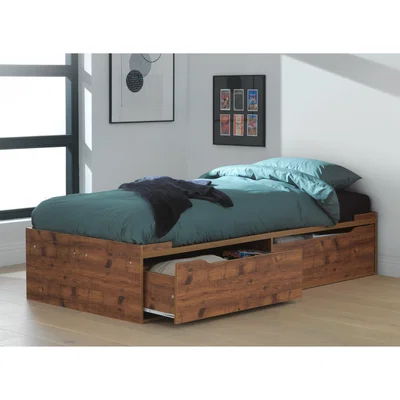 Habitat Habitat Lloyd Single Cabin Bed Frame - Rustic Oak Effect