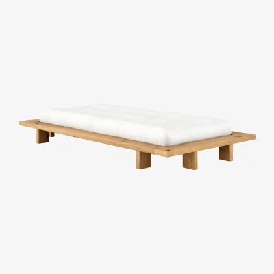 Made in Design Japan Bed for 1 person natural wood / For mattress 90 x 200 cm - KARUP