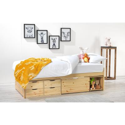 Out & Out Original Franklin - Single Bed with Mattress - Natural