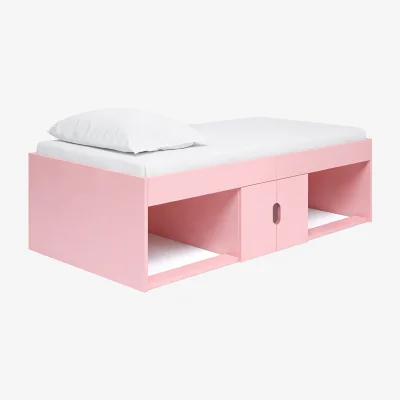 The Range Low Single 3ft Cabin Bed Frame, Pink - Baby Pink