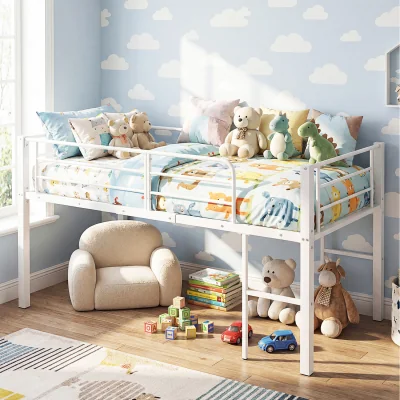 The Range Kids Low Loft Bed - White