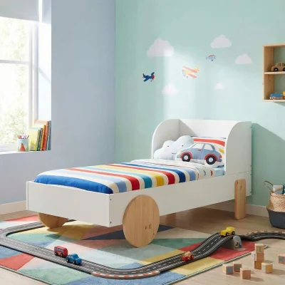 The Range Jonas Single Car Kids Bed Frame - White