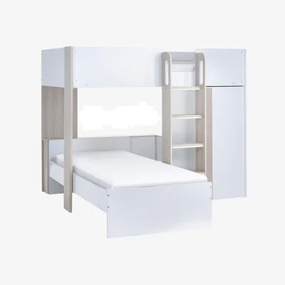 The Range Horizon Bunk Bed - Pale Wood and White