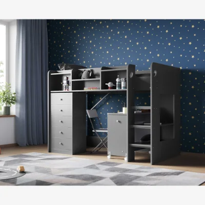 The Range Wizard High Sleeper Cabin Station Grey - Grey