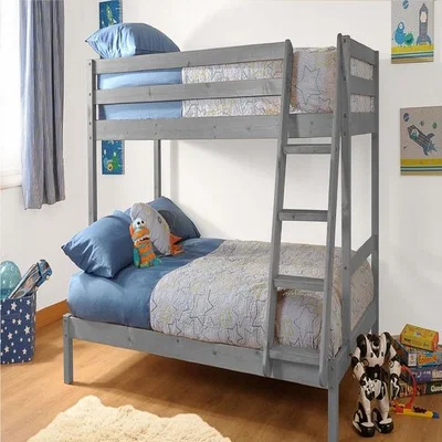 The Range Wooden Triple Bunk Bed - Grey