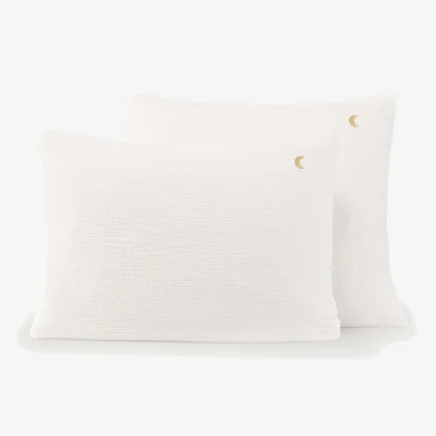 La Redoute Cuddly Organic Cotton Muslin 200 Thread Count Pillowcase