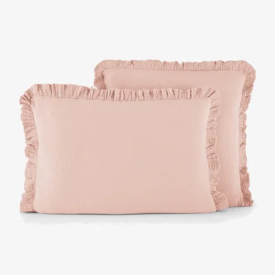 La Redoute Kumla Plain Cotton Muslin Pillowcase