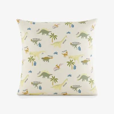 La Redoute Alnis Dinosaur Print Organic Cotton Child's Pillowcase