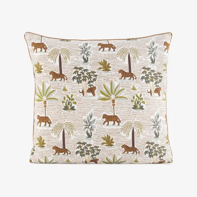 La Redoute Wila Jungle Print Washed Cotton Child's Pillowcase