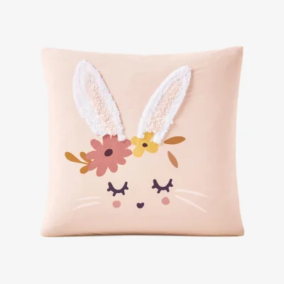 La Redoute Flower Bunny Organic Cotton Pillowcase
