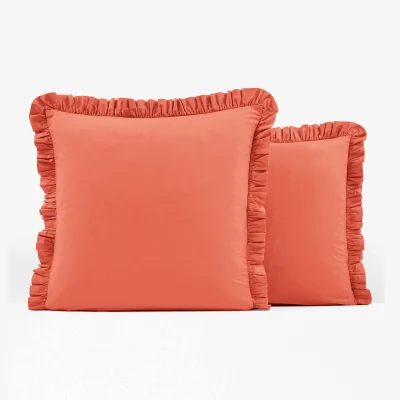 La Redoute Child's Ruffle 100% Washed Cotton Pillowcase