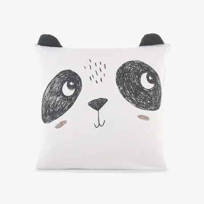 La Redoute Panda Mania Animal Cotton Pillowcase