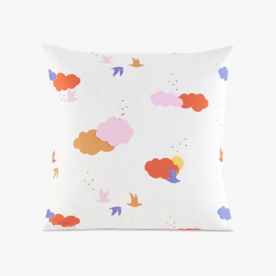 La Redoute Noki Cloud Print Organic Cotton Child's Pillowcase