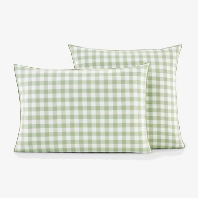 La Redoute Veldi Green Child's Cotton Pillowcase