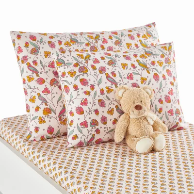 La Redoute Bertille Floral 100% Cotton Child's Pillowcase