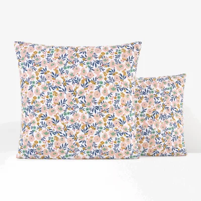 La Redoute Ohara Floral 100% Cotton Percale 200 Thread Count Child's Pillowcase