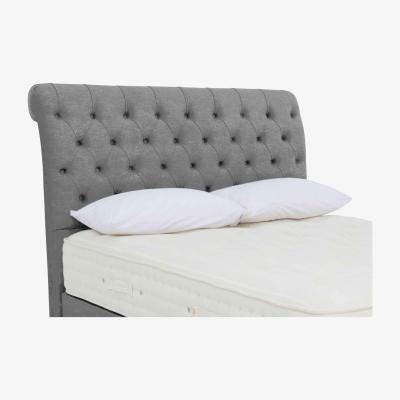 Furniture Village Hypnos - Prestwood Floor Standing Headboard - Super King - Premium Pewter Haze