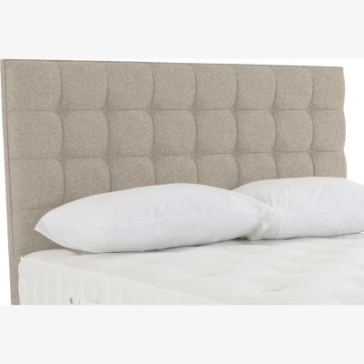 Furniture Village Hypnos - Halton Floor Standing Headboard - Super King - Imperio Biscuit