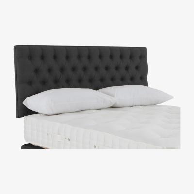 Furniture Village Hypnos - Wooburn Strutted Headboard - Super King - Tweed Charcoal