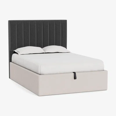 Heal's Heal's Retta Headboard Super King Melton Wool Granite - Heal's UK Furniture