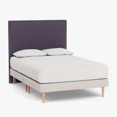 Heal's Heal's Newman Headboard (Lift Storage) Super King Linen Mix Shadow - Heal's UK Furniture