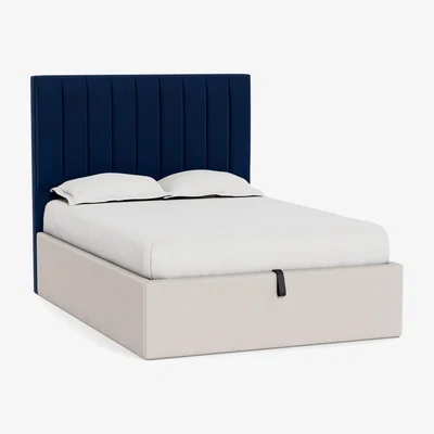 Heal's Heal's Retta Headboard Super King Velvet Midnight - Heal's UK Furniture
