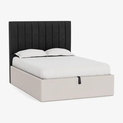 Heal's Heal's Retta Headboard Super King Smart Luxe Velvet Nickel - Heal's UK Furniture