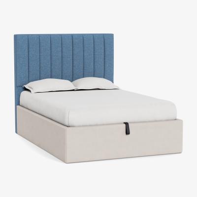 Heal's Heal's Retta Headboard (Lift Storage) Super King Tejo Recycled Cobalt - Heal's UK Furniture