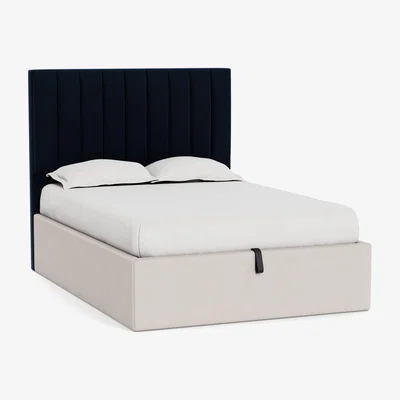 Heal's Heal's Retta Headboard Super King Smart Velvet Dusk - Heal's UK Furniture