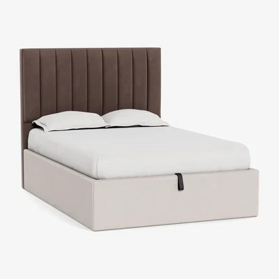 Heal's Heal's Retta Headboard Super King Smart Velvet Mouse - Heal's UK Furniture
