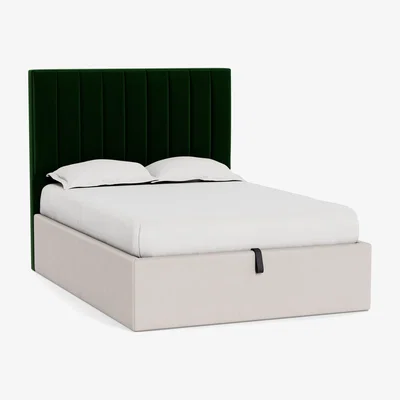 Heal's Heal's Retta Headboard Super King Smart Velvet Forest - Heal's UK Furniture