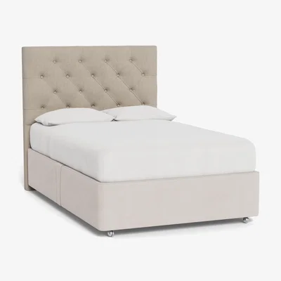 Heal's Heal's Balmoral Headboard Super King Broad Weave Putty - Heal's UK Furniture