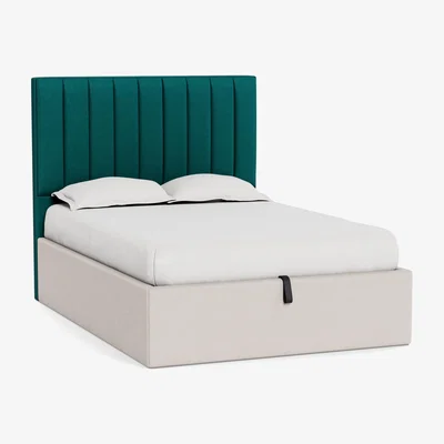 Heal's Heal's Retta Headboard (Lift Storage) Super King Brushed Cotton Pine - Heal's UK Furniture