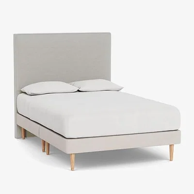 Heal's Heal's Newman Headboard Super King Capelo LinenCotton Sea Salt - Heal's UK Furniture