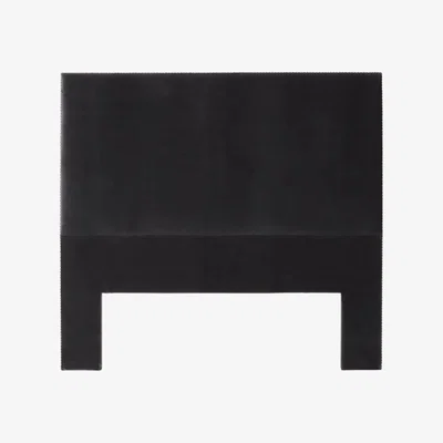OKA Sheringham Super King Velvet Headboard - Charcoal