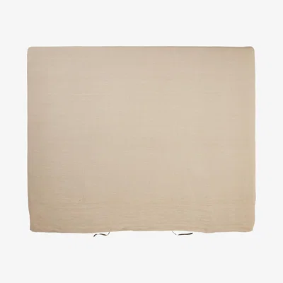 OKA Classic High Rise Super King Headboard Loose Cover - Natural