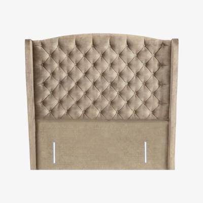 Downtown Tempur Suffolk Woodbridge Floor Standing Headboard - Super King - 180cm - Velvet Stone