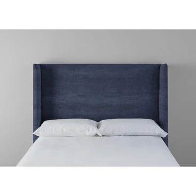 Perch and Parrow Suzie 6' Super King Headboard in Blue Lavender
