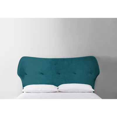 Perch and Parrow Jean 6' Super-King Size Headboard in Steel Blue